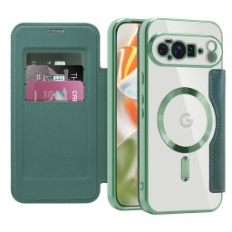 Husa Husa pentru Google Pixel 10 Pro XL - Techsuit SmartMag Book Case - Green