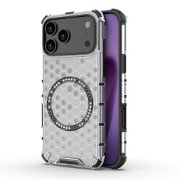 Husa Husa transparenta pentru iPhone 17 Pro - Techsuit HoneyComb Shield MagSafe - White