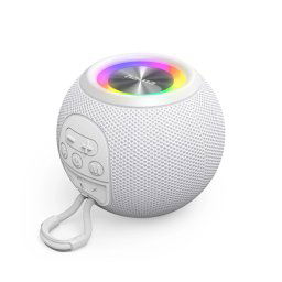 Boxa portabila Ball Shape 3,0, Bluetooth 5.3, TWS, AUX, Alb