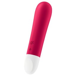 Satisfyer - mini vibrator puternic, reincarcabil, rezistent la apă - roșu