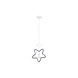 Lustră suspendată pentru copii STARS 1xE27/20W/230V negru/alb