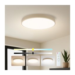 Brilagi - Corp de iluminat LED dimabil POOL, 60 W, 230 V, 3000-6000 K, Ø 50 cm, bej + telecomandă
