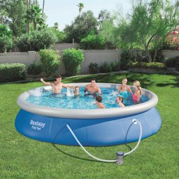 Piscina supraterana Bestway Fast Set 457 x 84 cm cu pompa filtrare