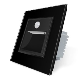 Lampa de veghe LED Livolo cu rama din sticla, Senzor miscare incorporat SmartElectro IntelligentHouse