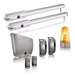 Kit automatizare poarta batanta Somfy SGS Essential, Include lampa de semnalizare, motor, fotocelule si telecomenzi SmartElectro IntelligentHouse