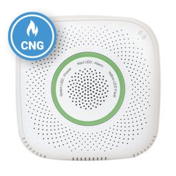 Senzor detector de gaz natural comprimat Shelly Gas CNG, Wireless, Alarma 70 dB, Notificari aplicatie SmartElectro IntelligentHouse