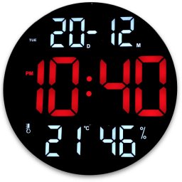 Ceas digital cu termometru CGH 8011 de 30 cm cu telecomanda