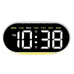 Ceas digital GH8035 cu lumina ambientala si alarma