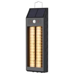 Lampa solara de perete de 18W model HW 668 2 neagra cu carlig