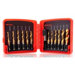 Set 13 piese Burghie si Taroduri combinat SAE si Metric AURII