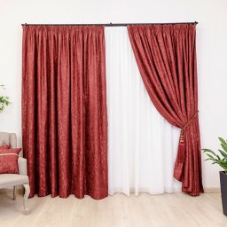 Draperie Hiko IMPERIAL SHADOW bordeaux, cu rejansa, 1 bucata