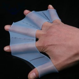 MXM Membrane de înot pentru mâini - albastru Membrane de înot pentru mâini - albastru - L