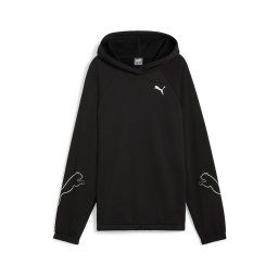 PUMA Hanorac sport 'MOTION' negru / alb