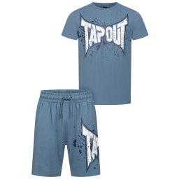 Tapout Costum de trening 'Dunlab' albastru porumbel / alb
