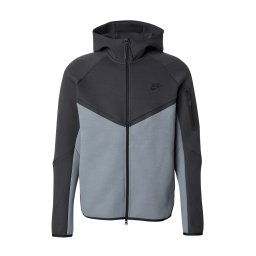 Nike Sportswear Hanorac 'TECH FLEECE' gri metalic / gri deschis / gri închis