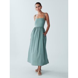 St MRLO Rochie 'LANAH' verde jad