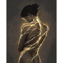 Set pictura pe numere, cu sasiu, Energie latenta, 40x50 cm