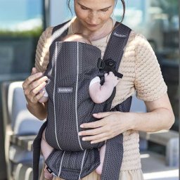 BabyBjorn Marsupiu anatomic Mini Anthracite 3D Mesh