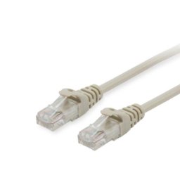 Cablu Patch Ethernet Cat6 U/UTP 2 m, AWG 26 (CCA), RJ‑45 Gold, PVC bej, 250 MHz EQUIP 625411