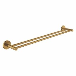 Suport prosop dublu Grohe Essentials 60cm, Brushed Cool Sunrise, auriu periat mat