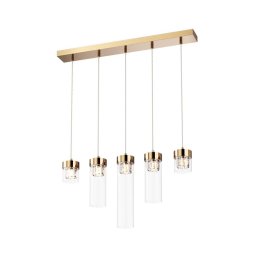Lustră de cristal pe cablu GEM 5xG9/28W/230V Zuma Line P0389-05E-F7AC