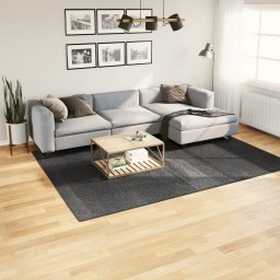 Covor "IZA" aspect scandinav cu fire scurte, antracit,200x280cm GartenMobel Dekor