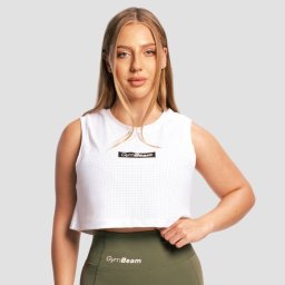 GymBeam Top pentru femei Combat White M