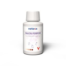 Vetexx Calciu Fosfor 100 ml , Suport mineral pentru metabolism osos E i muscular