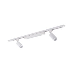 Spot LED pe șină TRACER 2xGU10/10W/230V + LED/20W, 1 m, alb