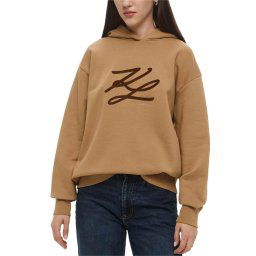 KARL LAGERFELD Futer Autograph Hoodie A3W20008 1lg nougat