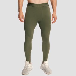 GymBeam Colanți pentru bărbați Combat Olive Grey M