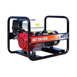AGT - 7501 HSB - Generator de uz general, 6.4 kW, Honda, GX390, 13 CP, 6.1 l, pornire mecanica, monofazat