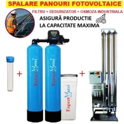 Pachet Spalare Fotovoltaice cu Dedurizator 150L Duplex Clack și Osmoză Inversă 2000 l/h