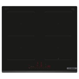 Plita Plita cu inductie Serie 6, 4 zone de gatit, DirectSelect, PerfectFry, ReStart, QuickStart, 60cm, Negru