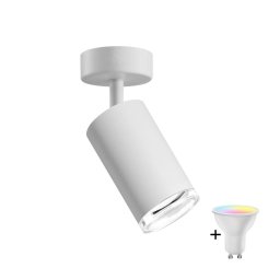 Spot LED RGBW reglabil pentru baie TURYN, 1x GU10/4,8W/230V, IP44, alb