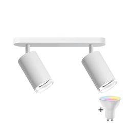Spot LED RGBW dimabil pentru baie TURYN 2xGU10/4,8W/230V IP44 alb