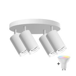 Spot LED RGBW dimerizabil pentru baie TURYN 4xGU10/4,8W/230V IP44 alb