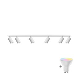 Spot de baie LED RGBW dimmabil TURYN 6xGU10/6,5W/230V IP44 alb