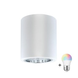 Spot LED RGBW cu reglaj de intensitate JUPITER 1xE27/6,5W/230V Ø 9,8 cm alb