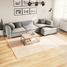 Covor HUARTE, fir scurt, moale si lavabil, bej, 200x280 cm GartenMobel Dekor