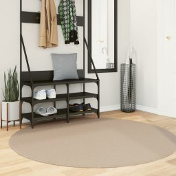 Covor HUARTE, fir scurt, moale si lavabil, nisipiu, Ø 160 cm GartenMobel Dekor