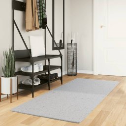 Covor HUARTE, fir scurt, moale si lavabil, gri, 80x200 cm GartenMobel Dekor