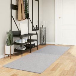 Covor HUARTE, fir scurt, moale si lavabil, gri, 80x250 cm GartenMobel Dekor