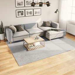 Covor HUARTE, fir scurt, moale si lavabil, gri, 200x280 cm GartenMobel Dekor