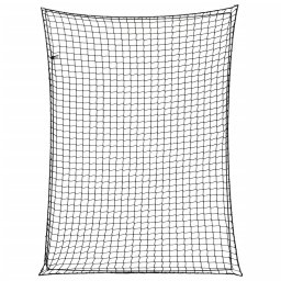 Plasa de remorca cu funie elastica, negru, 4x3 m, PP GartenMobel Dekor