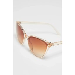 Marisse Beige Cat-Eye Sunglasses