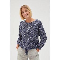 Marisse Women's Shirt L-Ko-4617 Navy