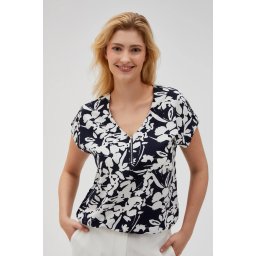 Marisse Women's Shirt L-Ko-4618 Navy