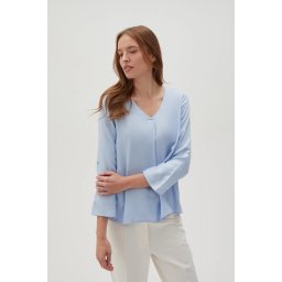 Marisse Women's Shirt L-Ko-4612 L.Blue