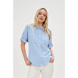Marisse Women's Shirt L-Ko-4624 L.Blue